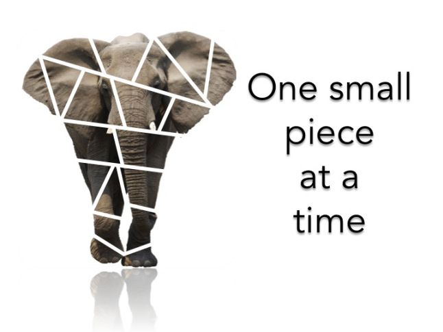 Eat an elephant, one bit at a time